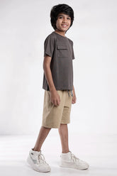 Boy's Shorts (8-13Y) (Khaki)